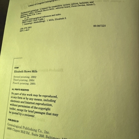 PROFESSIONAL GENEALOGY By Elizabeth Shown Mills - Picture 2 of 2